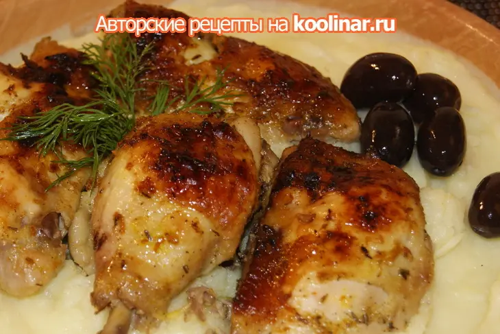 Запечёная курица с ароматным картофельным пюре"аляда"(κοτοπουλο αλιαδα): шаг 6