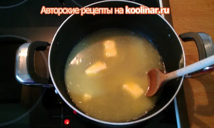 Профитроли с оливково - творожным кремом: шаг 2
