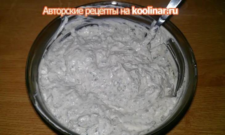 Профитроли с оливково - творожным кремом: шаг 5