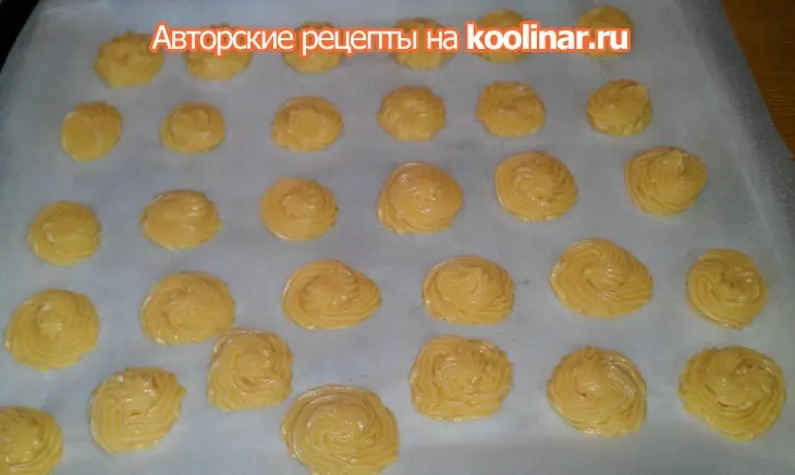 Профитроли с оливково - творожным кремом: шаг 6