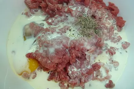 Самый простой мясной хлебец с куриной печенью, как альтернатива колбасе к  завтраку: шаг 2