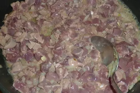 Самый простой мясной хлебец с куриной печенью, как альтернатива колбасе к  завтраку: шаг 4