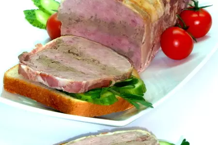 Самый простой мясной хлебец с куриной печенью, как альтернатива колбасе к  завтраку: шаг 9