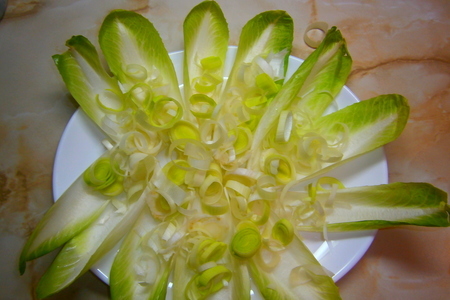 Королевские креветки в сливочно-чесночном соусе  с салатом "croccante": шаг 11
