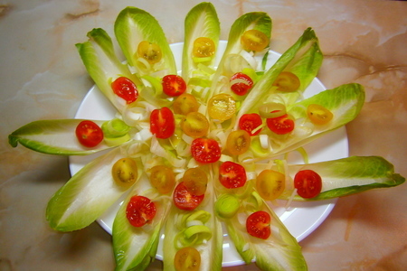 Королевские креветки в сливочно-чесночном соусе  с салатом "croccante": шаг 12