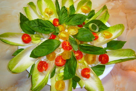 Королевские креветки в сливочно-чесночном соусе  с салатом "croccante": шаг 13