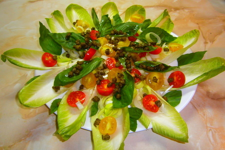 Королевские креветки в сливочно-чесночном соусе  с салатом "croccante": шаг 15