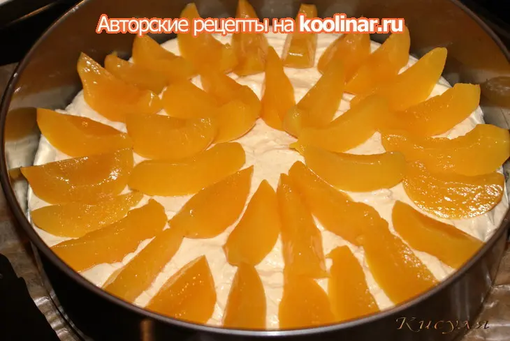 Миндальный пирог с персиками: шаг 8