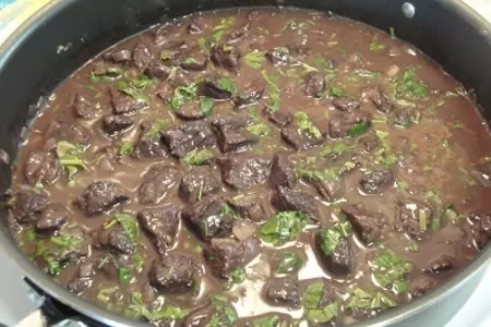 Мясо в соусе с кориандром,или негры ночью уголь воруют: шаг 8