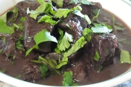 Мясо в соусе с кориандром,или негры ночью уголь воруют: шаг 9
