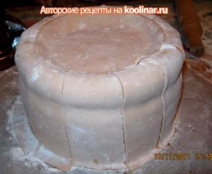 Торт "медовый бочоночек с икрой": шаг 18
