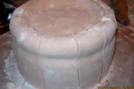 Торт "медовый бочоночек с икрой": шаг 18