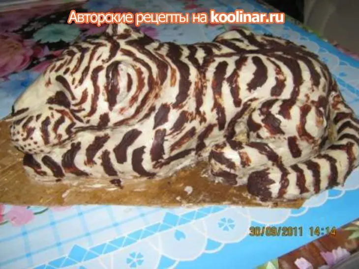 Торт "медовый бочоночек с икрой": шаг 27