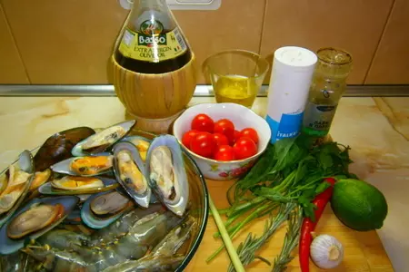 Сотэ из морепродуктов по неаполитански: шаг 1