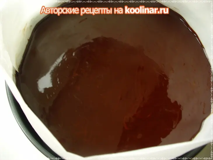 Шоколадный торт  «служебный шокороман»: шаг 16