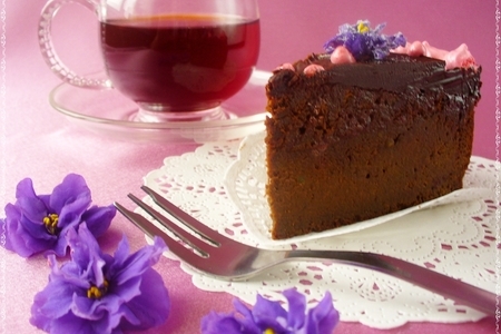 Шоколадный торт  «служебный шокороман»: шаг 18