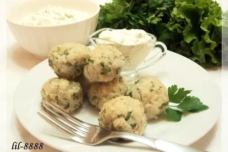 Рыбные фрикадельки с йогуртовым соусом ( готовим быстро и просто): шаг 3