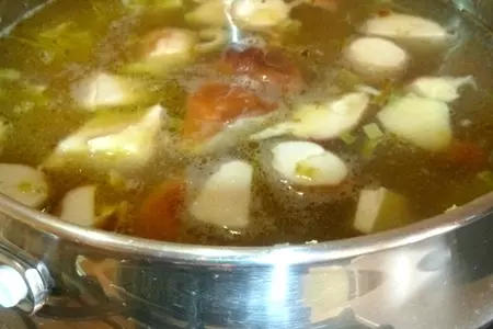 Ароматный, быстрый, невероятно вкусный суп с белыми грибами и чечевицей: шаг 6
