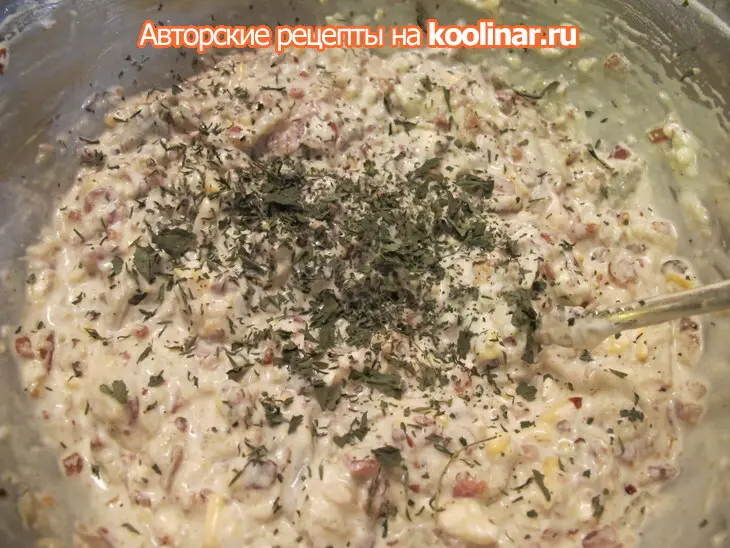 Мини закуска  из баклажан,бекона и сыра в стаканчиках из теста фило.: шаг 9