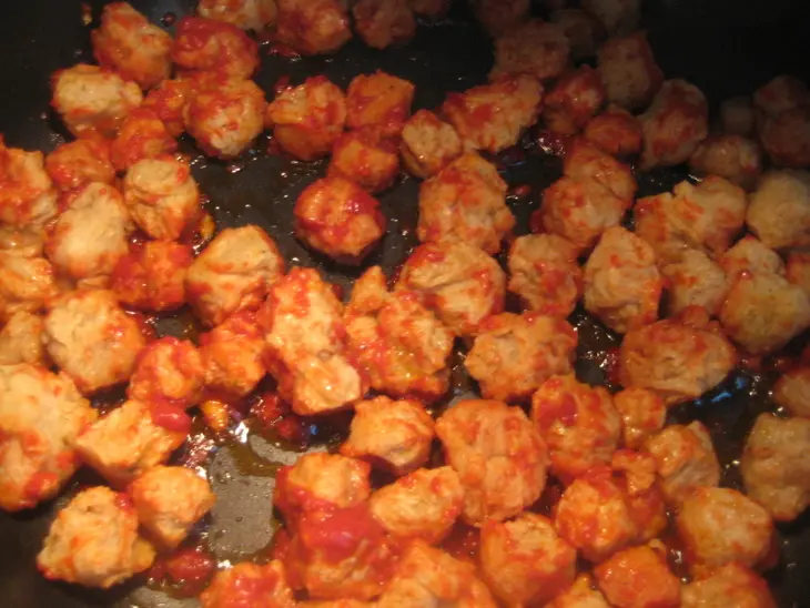 Паста "для тех, кто не ест мясо": шаг 1