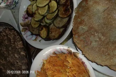 Картофельно-овощиной торт с мясом: шаг 5