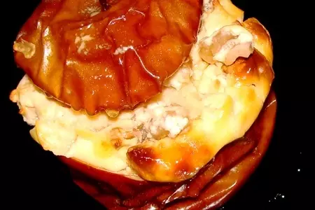 Яблоки фаршированые орехами и сыром: шаг 6