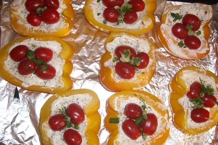 Гриль паприка с кремом bonjour и помидорчиками cherry: шаг 5