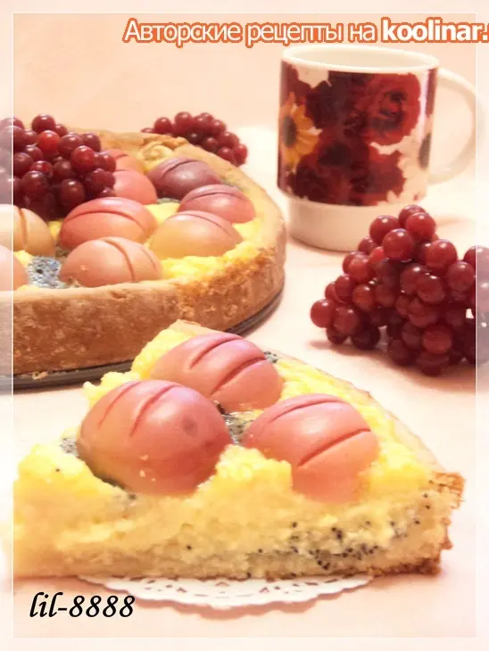 Творожно-маковый пирог с яблоками.: шаг 7