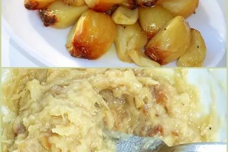 Чеснок печёный и чесночный соус: шаг 3