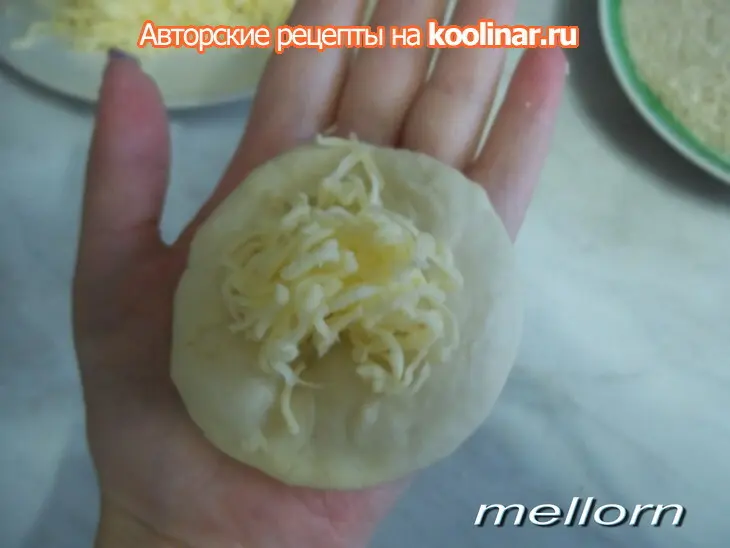"обезьяний" хлеб с сыром и кунжутом: шаг 4