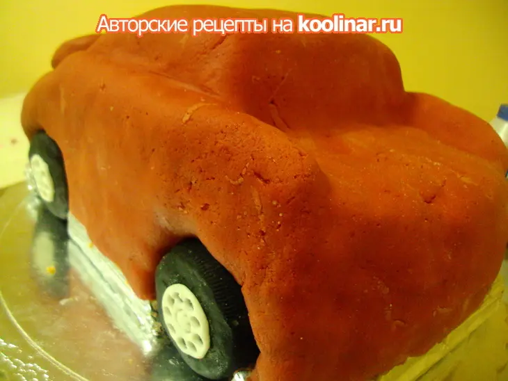 Торт-машина "mcqueen" (молния) .: шаг 20