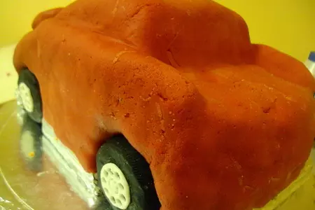 Торт-машина "mcqueen" (молния) .: шаг 20