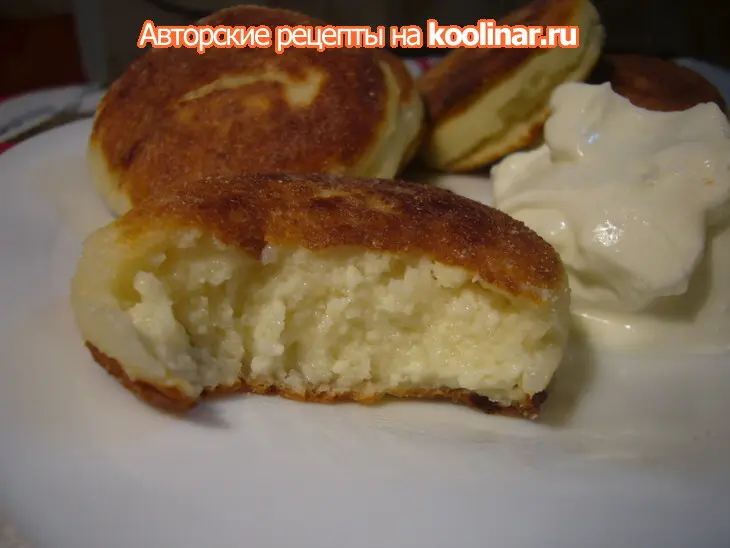 Сырники с рисовой мукой + рецепт вкусного сливочного творога.: шаг 6