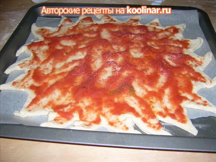 Пицца "солнышко": шаг 4
