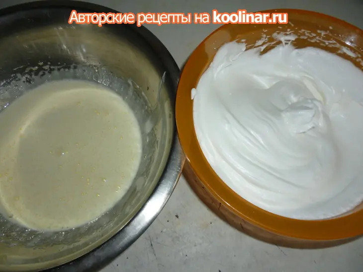 Торт-шарлотка с грушевым кремом: шаг 2