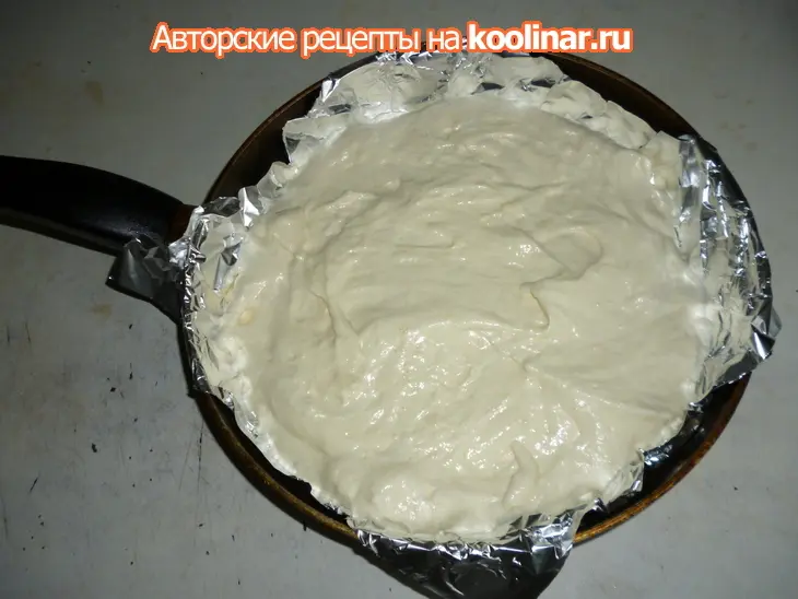 Торт-шарлотка с грушевым кремом: шаг 4