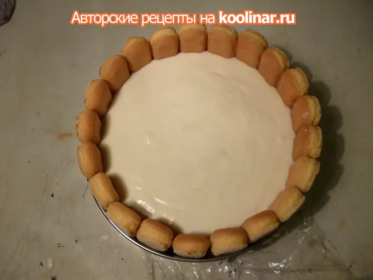 Торт-шарлотка с грушевым кремом: шаг 13