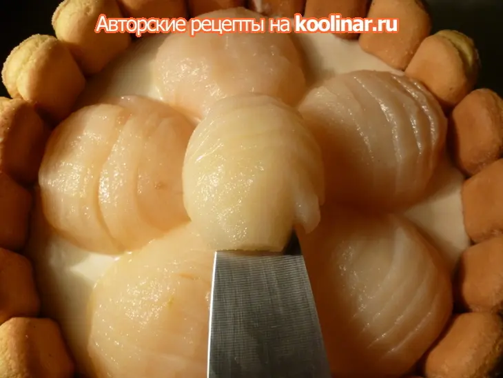 Торт-шарлотка с грушевым кремом: шаг 15