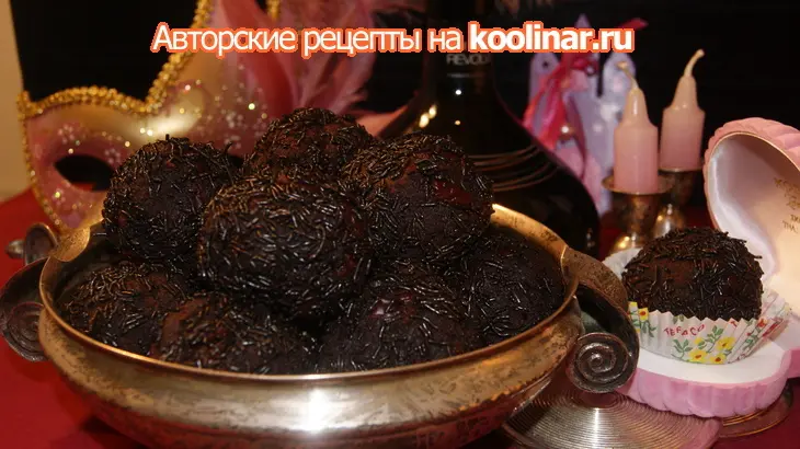 Трюфельные пирожные с ганашем и вишней.(готовимся к новому году и рождеству): шаг 6