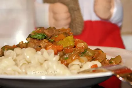 Пряное рагу из кабачка с говядиной: шаг 7