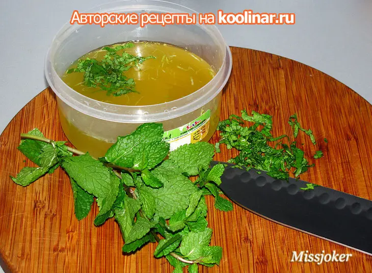 Порционное мятное ризотто с нежным соусом: шаг 3