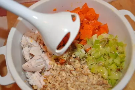 Куриный паштет с тыквой и грецкими орехами: шаг 5