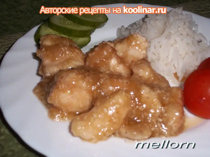 Курица в остро-сладком соусе с кунжутом: шаг 5