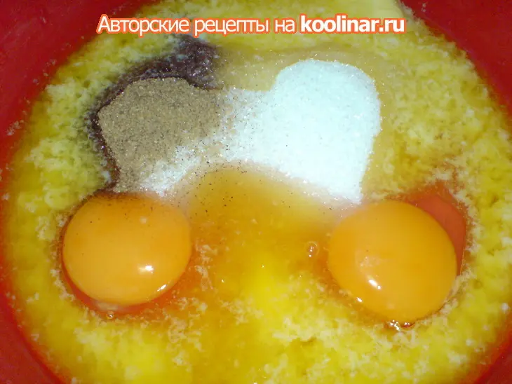 Чернично-миндальный кекс: шаг 2