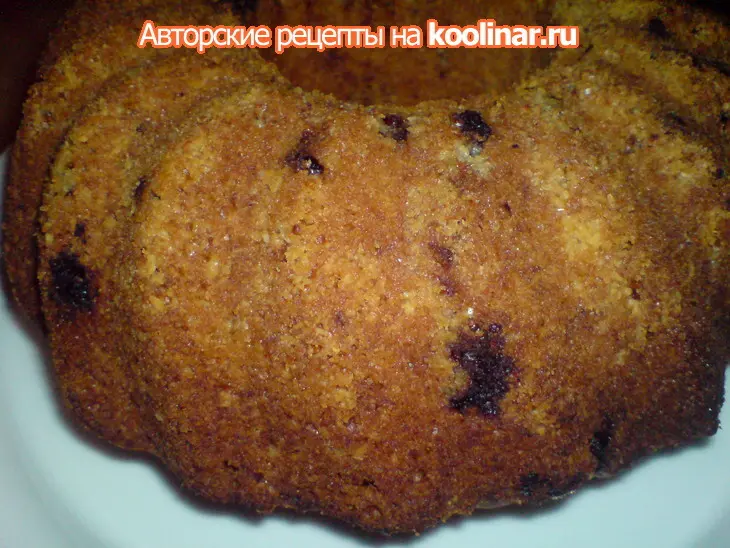 Чернично-миндальный кекс: шаг 8
