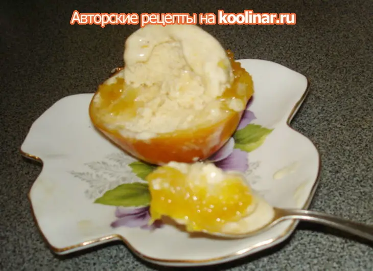 Мороженое из тыквы с апельсиновым соусом, которое согревает.: шаг 10