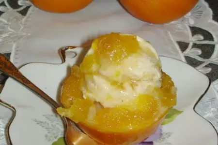 Мороженое из тыквы с апельсиновым соусом, которое согревает.: шаг 11