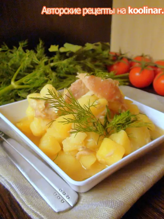 Картошка, тушённая с курочкой. рецепт с изюминкой.: шаг 2
