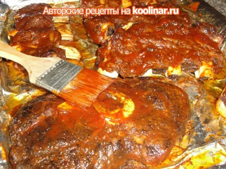 Мясо в духовке и соус с виски: шаг 7