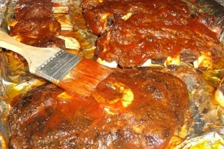 Мясо в духовке и соус с виски: шаг 7